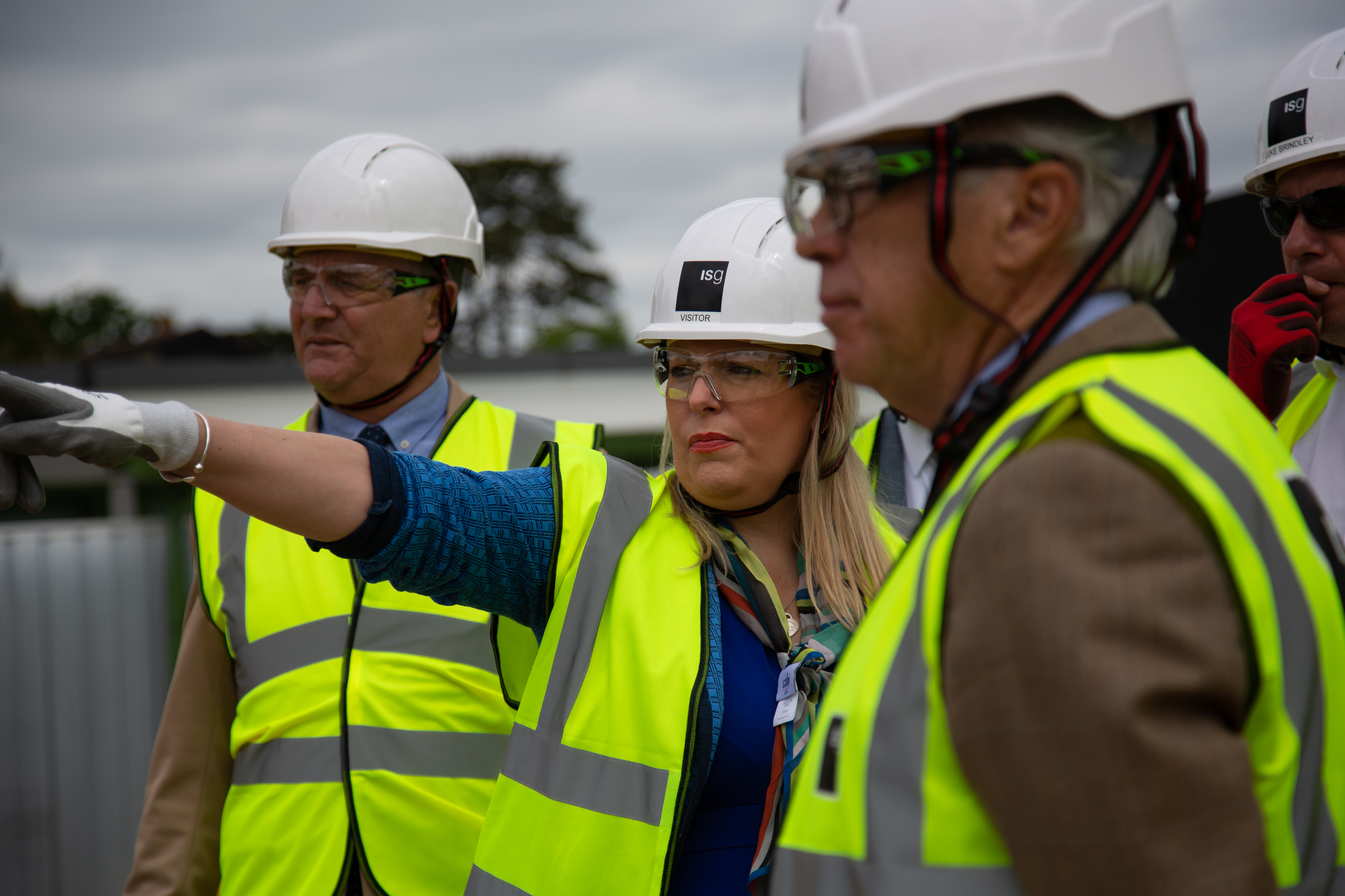 Mims Davies MP joined a tour of the site